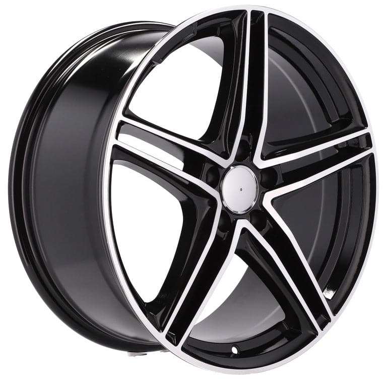 Racingline B5252 19x8.5 5x112 ET43 Black Polished Mercedes - Wheelsup.sk