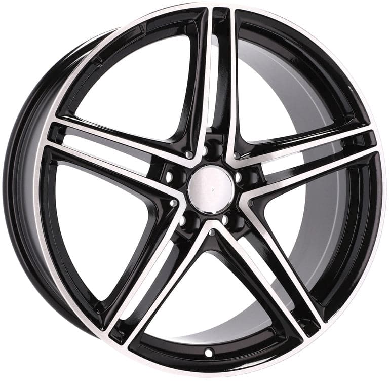 Racingline B5252 19x8.5 5x112 ET43 Black Polished Mercedes - Wheelsup.sk