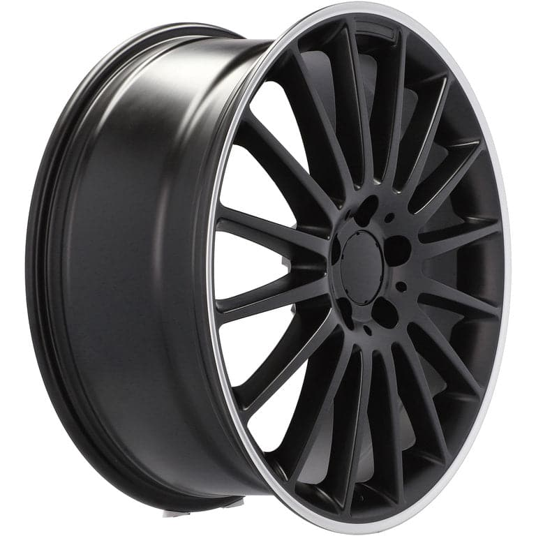 Racingline A1020 19x8 5x112 ET45 Black Half Matt & Polished Lip Mercedes - Wheelsup.sk