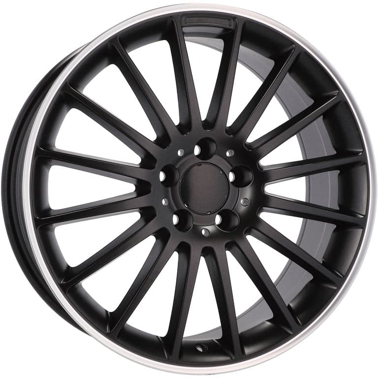 Racingline A1020 19x8 5x112 ET45 Black Half Matt & Polished Lip Mercedes - Wheelsup.sk