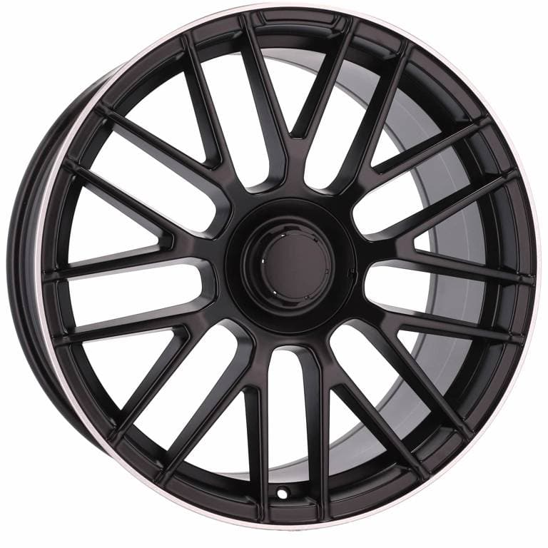Racingline BK912 19x8 5x112 ET45 Black Half Matt & Polished Lip Mercedes - Wheelsup.sk