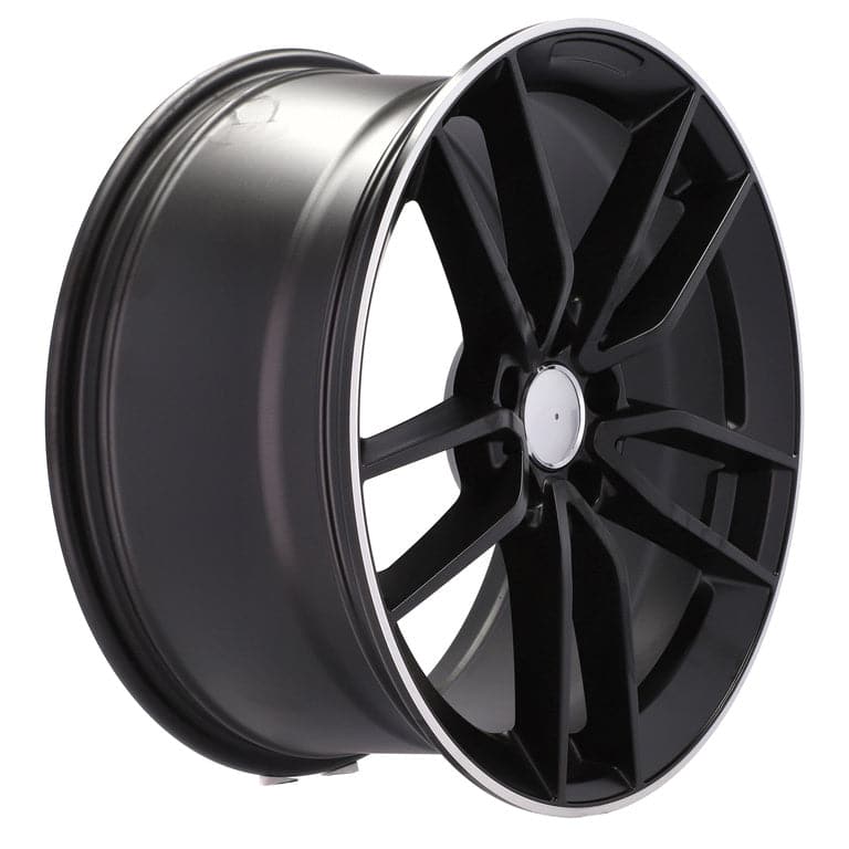 Racingline B5461 19x8 5x112 ET43 Black Half Matt & Polished Lip Mercedes - Wheelsup.sk