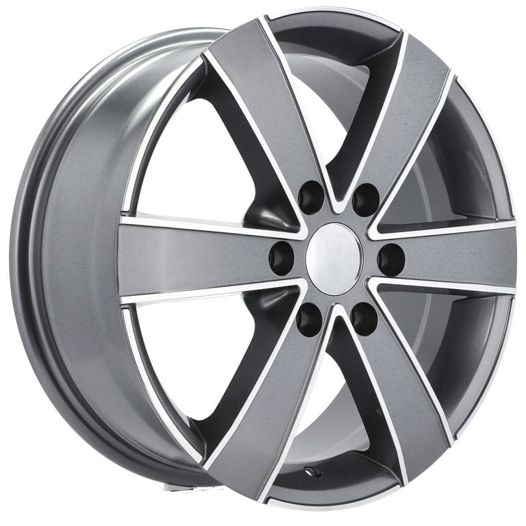 Racingline BK474 17x7 6x130 ET50 Grey Polished Mercedes - Wheelsup.sk