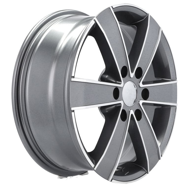 Racingline BK474 17x7 6x130 ET50 Grey Polished Mercedes - Wheelsup.sk