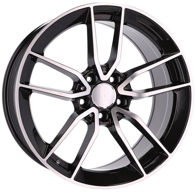 Racingline B5461 18x8 5x112 ET43 Black Polished Mercedes - Wheelsup.sk