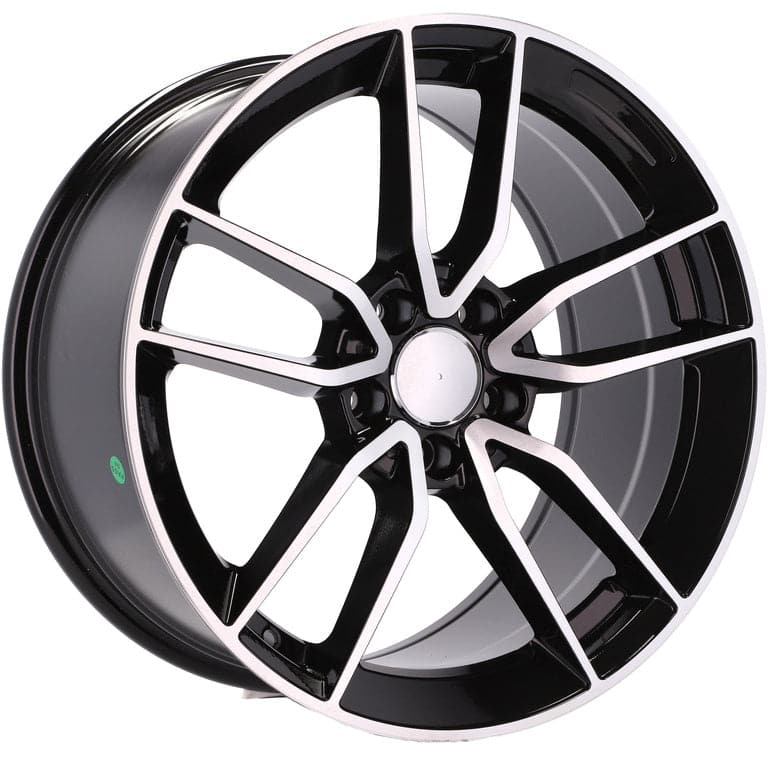 Racingline B5461 18x8 5x112 ET43 Black Polished Mercedes - Wheelsup.sk