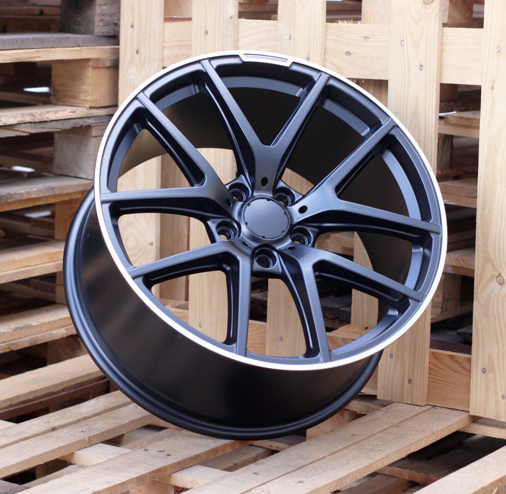 Racingline A8221 21x10 5x130 ET45 Black Matt & Polished Lip Mercedes - Wheelsup.sk