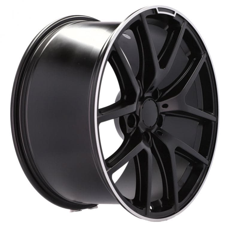 Racingline A8221 20x10 5x130 ET50 Black & Polished Lip Mercedes - Wheelsup.sk