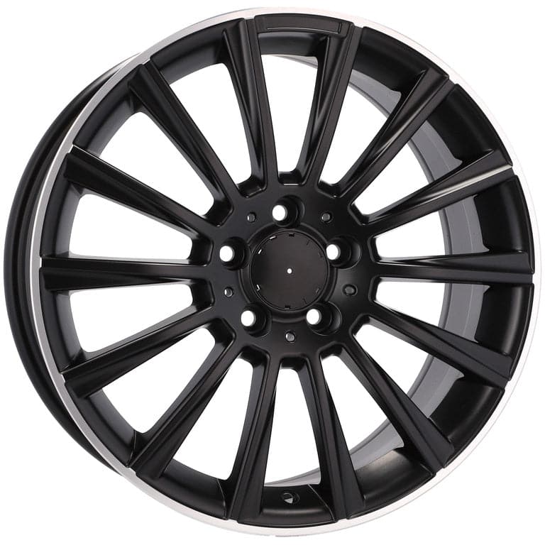 Racingline B1048 18x8.5 5x112 ET48 Black Half Matt & Polished Lip Mercedes - Wheelsup.sk