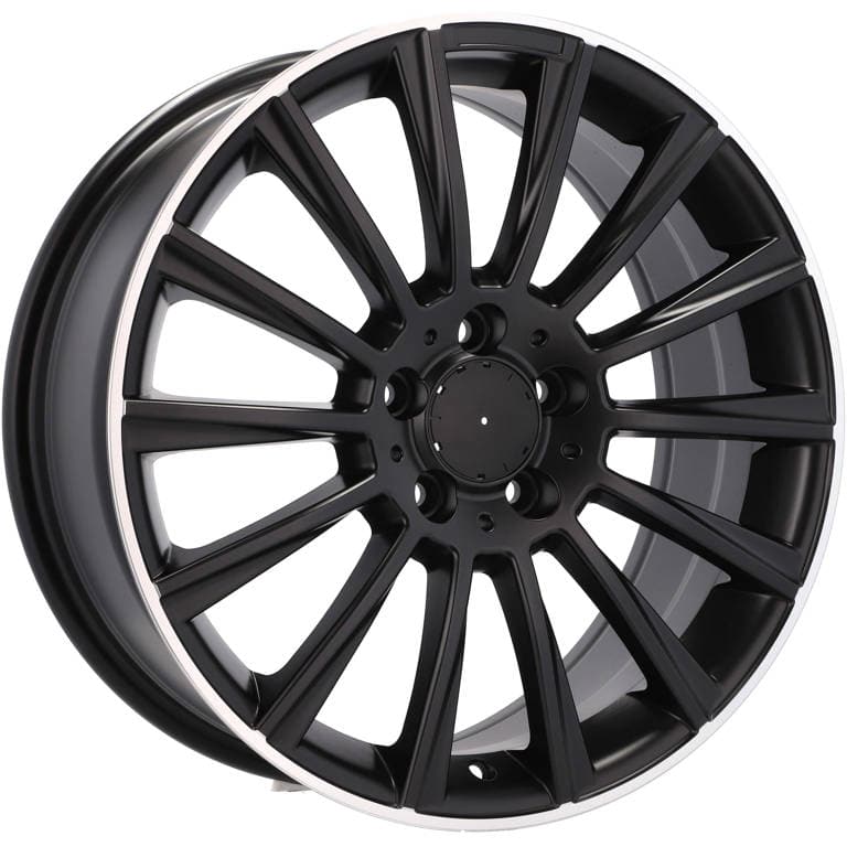 Racingline B1048 18x8.5 5x112 ET48 Black Half Matt & Polished Lip Mercedes - Wheelsup.sk