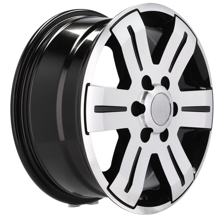 Racingline BK562 16x7 6x125 ET55 Black Polished Audi - Wheelsup.sk