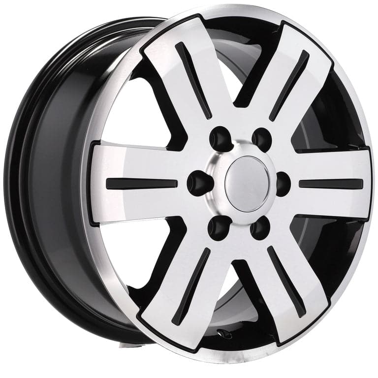 Racingline BK562 16x7 6x125 ET55 Black Polished Audi - Wheelsup.sk