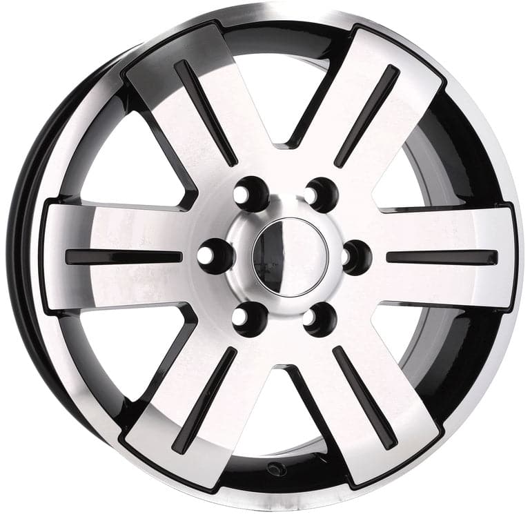 Racingline BK562 16x7 6x125 ET55 Black Polished Audi - Wheelsup.sk