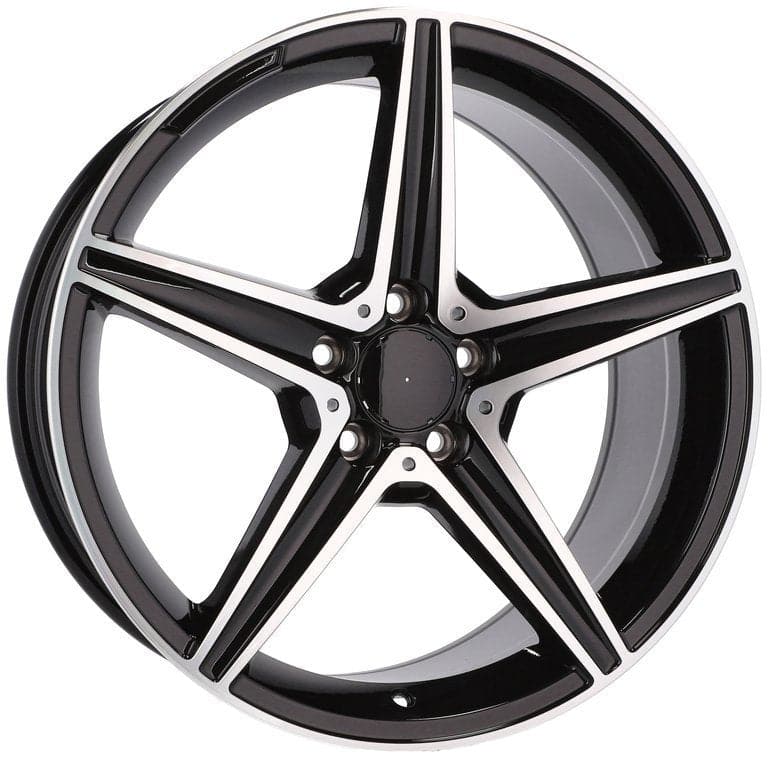Racingline B5052 19x9 5x112 ET45 Black Polished Mercedes - Wheelsup.sk