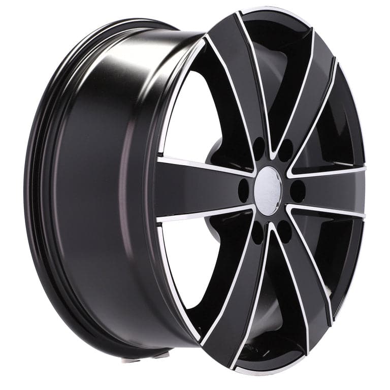 Racingline BK474 16x7 6x130 ET60 Black Polished Mercedes - Wheelsup.sk