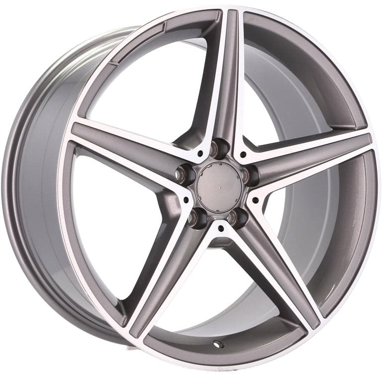 Racingline B5052 18x7.5 5x112 ET44 Grey Polished Mercedes - Wheelsup.sk