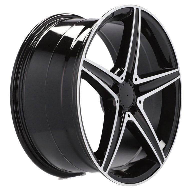 Racingline B5052 18x8.5 5x112 ET49 Black Polished Mercedes - Wheelsup.sk