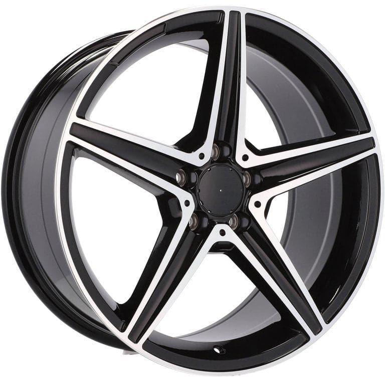 Racingline B5052 18x8.5 5x112 ET49 Black Polished Mercedes - Wheelsup.sk