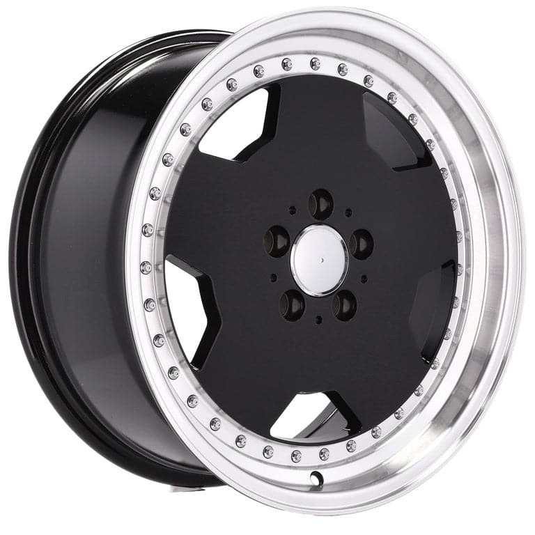 Racingline B5852 18x9 5x112 ET30 Black & Polished Lip Mercedes - Wheelsup.sk
