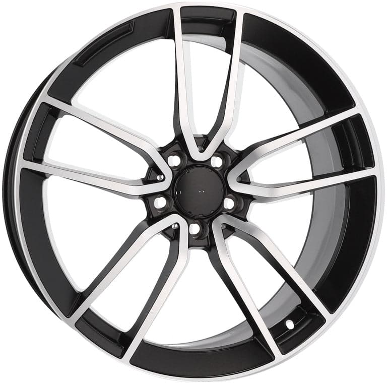 Racingline B5610 21x10 5x112 ET54 Black Polished Mercedes - Wheelsup.sk