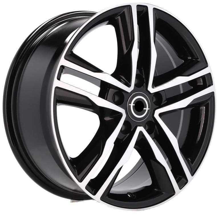 Racingline BK424 17x7.5 5x118 ET45 Black Polished Opel - Wheelsup.sk