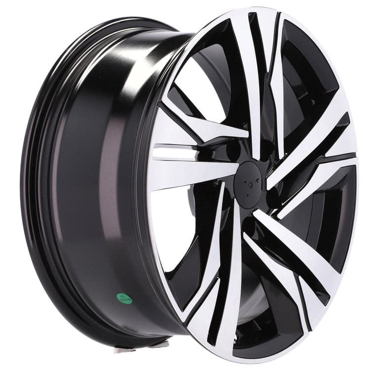Racingline B5543 16x7 5x108 ET40 Black Polished Peugeot - Wheelsup.sk