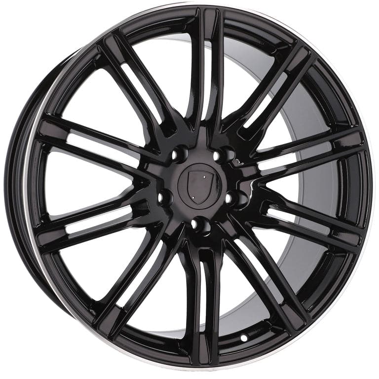 Racingline BY476 20x9.5 5x130 ET50 Black & Polished Lip Porsche - Wheelsup.sk