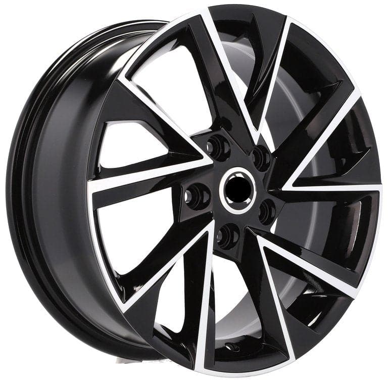 Racingline FE181 19x8 5x112 ET40 Black Polished Škoda - Wheelsup.sk
