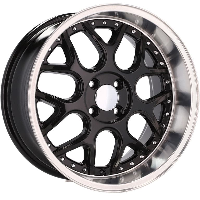 Racingline FR762 17x8.5 3x112 ET20 Black & Polished Lip Smart - Wheelsup.sk