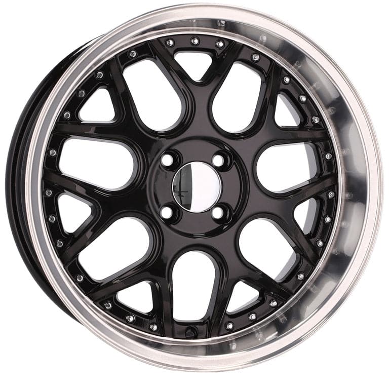Racingline FR762 17x8.5 3x112 ET20 Black & Polished Lip Smart - Wheelsup.sk