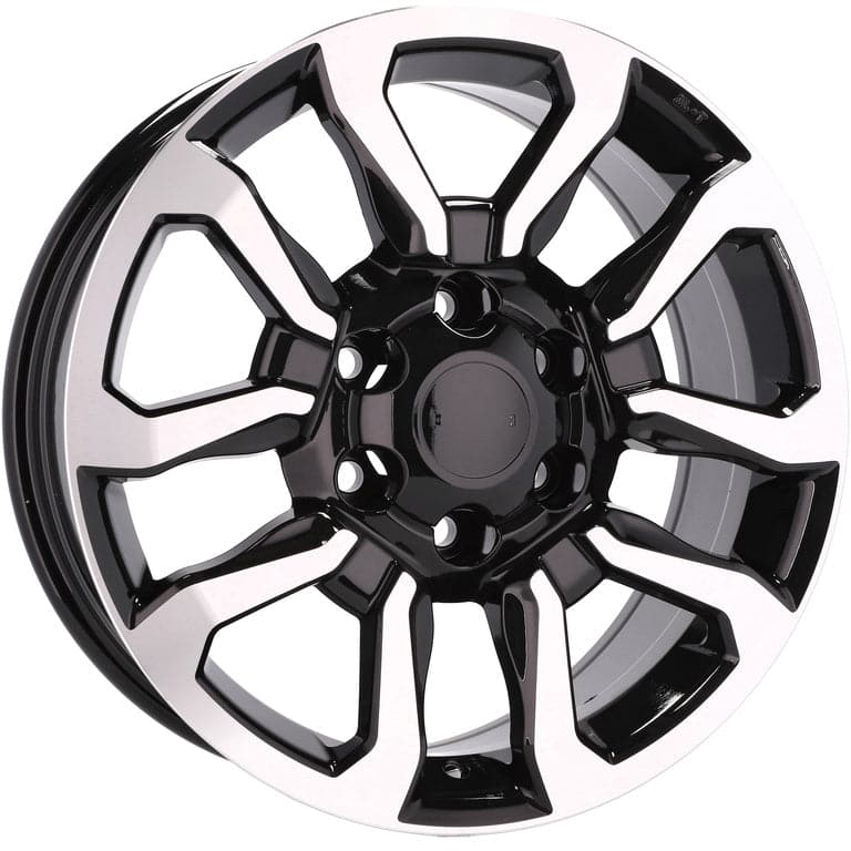 Racingline B1623 18x7.5 6x139.7 ET25 Black Polished Toyota - Wheelsup.sk