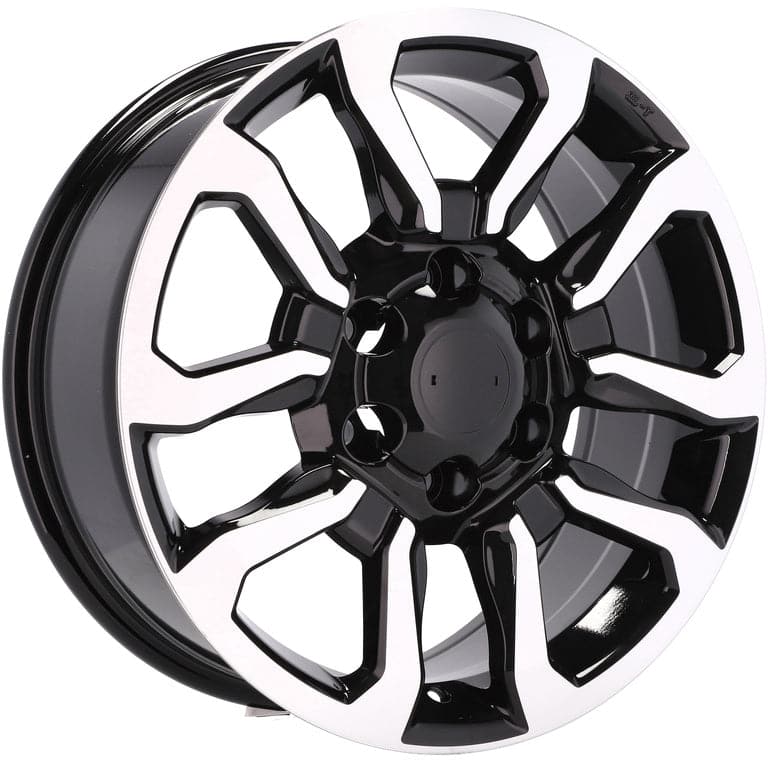 Racingline B1623 18x7.5 6x139.7 ET25 Black Polished Toyota - Wheelsup.sk