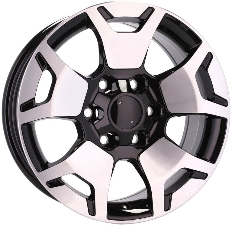 Racingline B1460 18x7.5 6x139.7 ET25 Black Polished Toyota - Wheelsup.sk