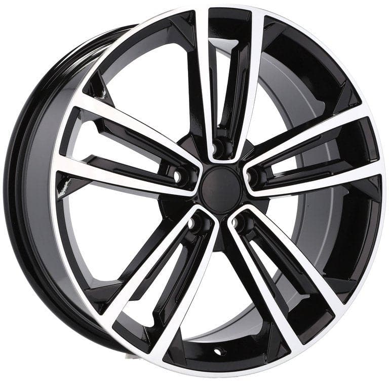 Racingline B1415 18x7.5 5x112 ET45 Black Polished VW - Wheelsup.sk