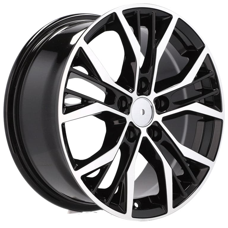 Racingline BK713 19x7.5 5x112 ET51 Black Polished VW - Wheelsup.sk
