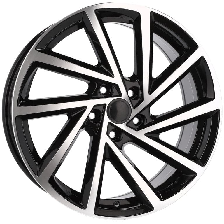 Racingline B5329 18x7.5 5x112 ET45 Black Polished VW - Wheelsup.sk