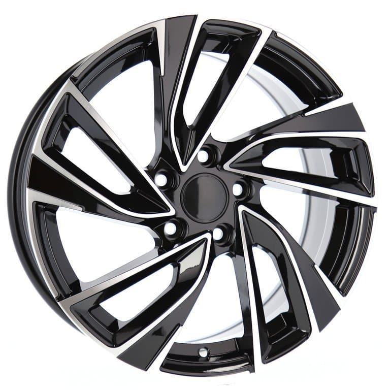 Racingline B5772 18x7.5 5x112 ET45 Black Polished VW - Wheelsup.sk