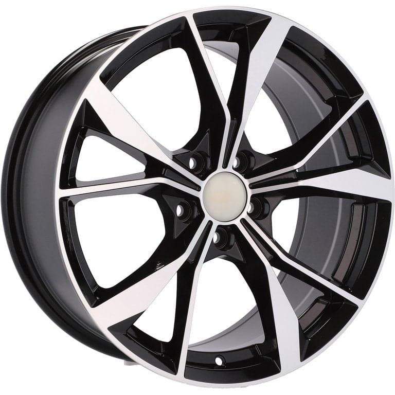 Racingline B5808 18x8 5x112 ET41 Black Polished VW - Wheelsup.sk