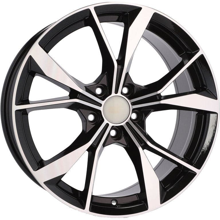 Racingline B5808 18x8 5x112 ET41 Black Polished VW - Wheelsup.sk