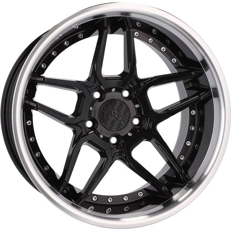 HAXER SSA01 19x8.5 5x120 ET35 Black & Polished Lip BMW - Wheelsup.sk