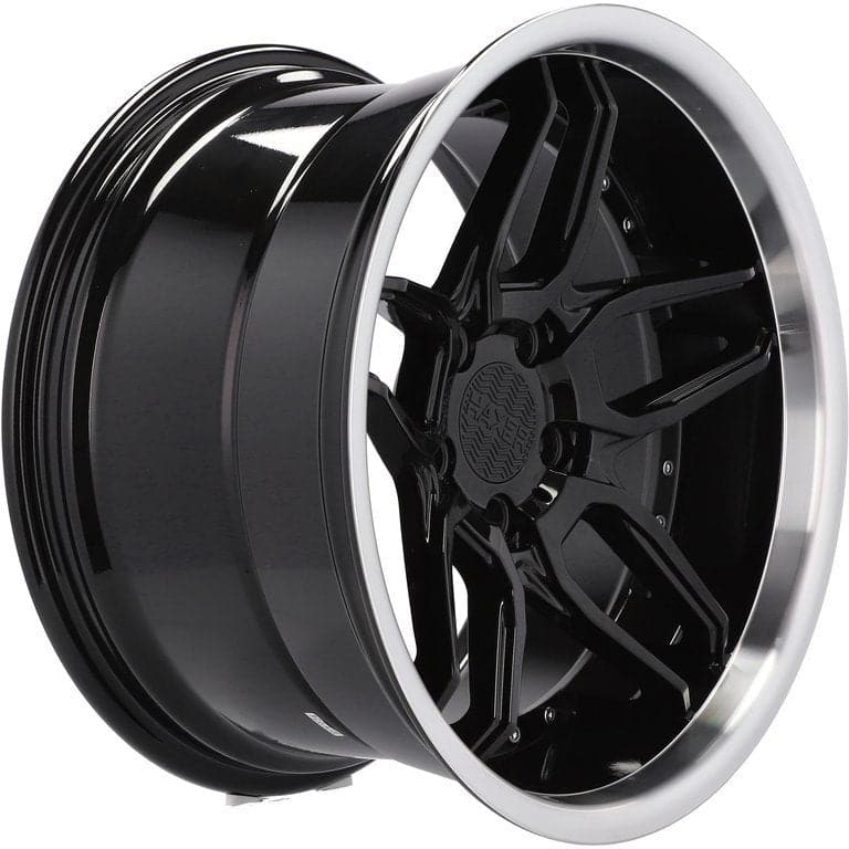HAXER SSA01 19x8.5 5x120 ET35 Black & Polished Lip BMW - Wheelsup.sk