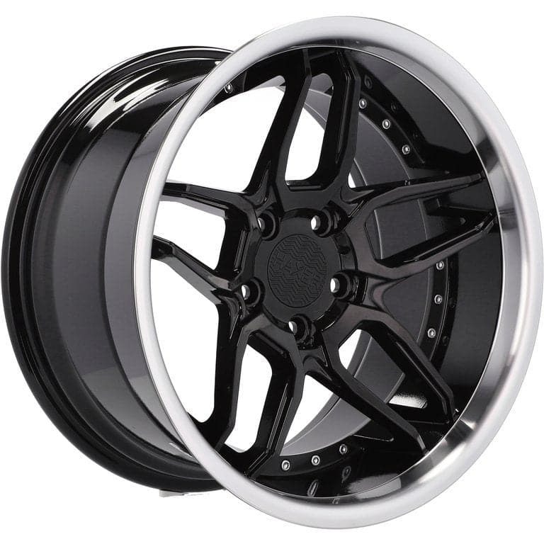 HAXER SSA01 19x8.5 5x120 ET35 Black & Polished Lip BMW - Wheelsup.sk