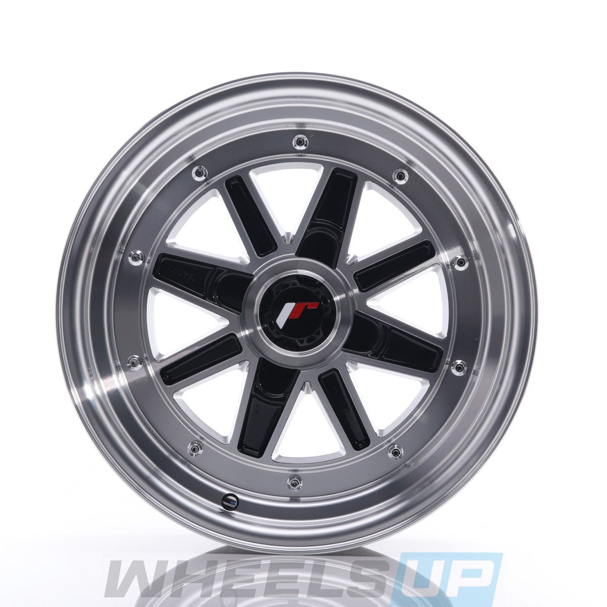 Alu kola Japan Racing JR31 15x7.5 ET20 4H BLANK Gloss Black Machined Face front | Wheelsup.sk