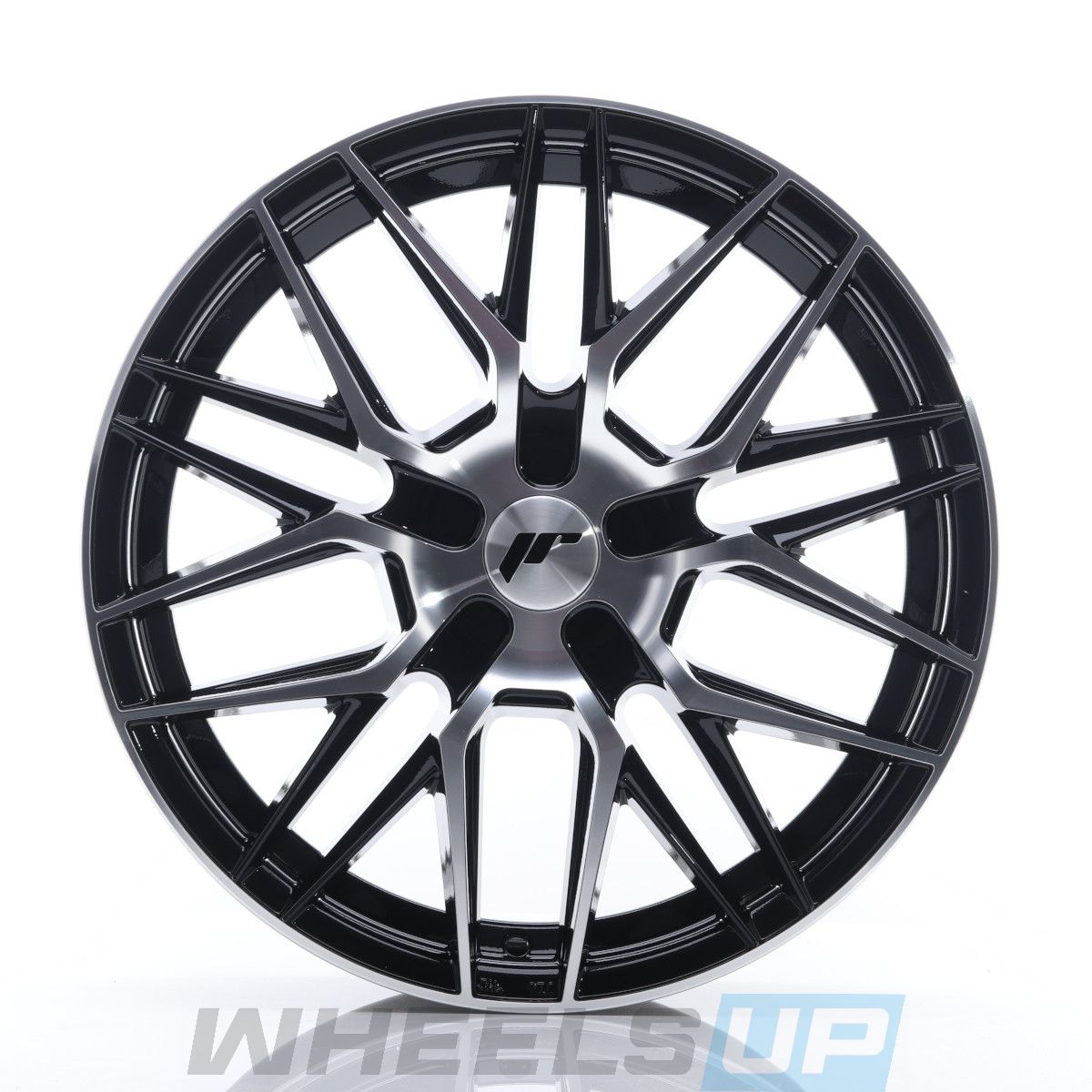 Alu kola Japan Racing JR28 17x7 ET35 5x100 Gloss Black Machined Face front | Wheelsup.sk