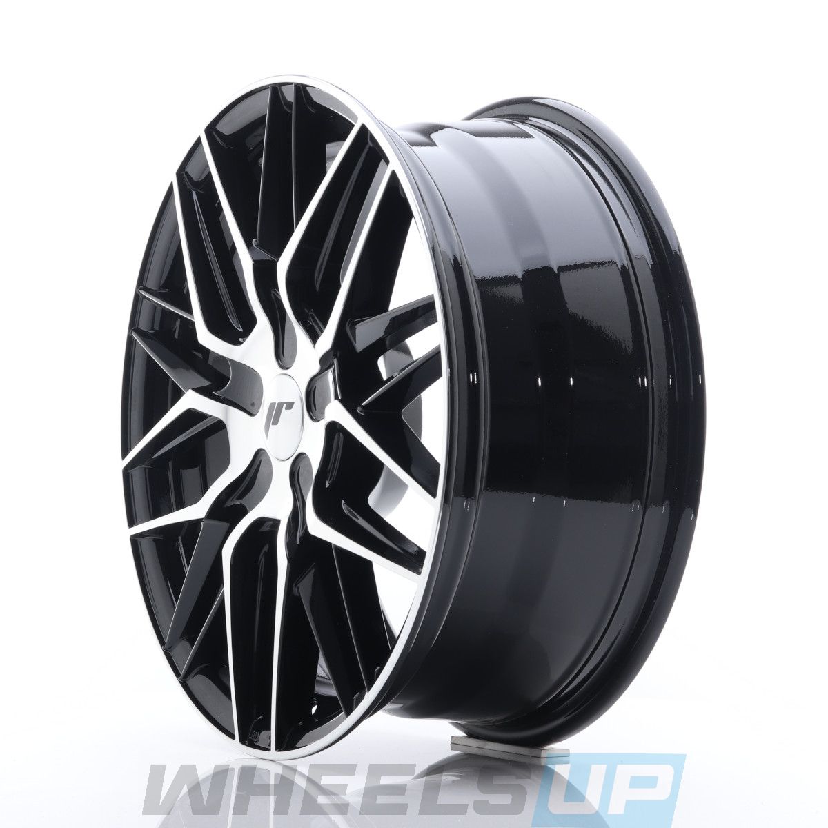 Alu kola Japan Racing JR28 17x7 ET35 5x100 Gloss Black Machined Face profil | Wheelsup.sk