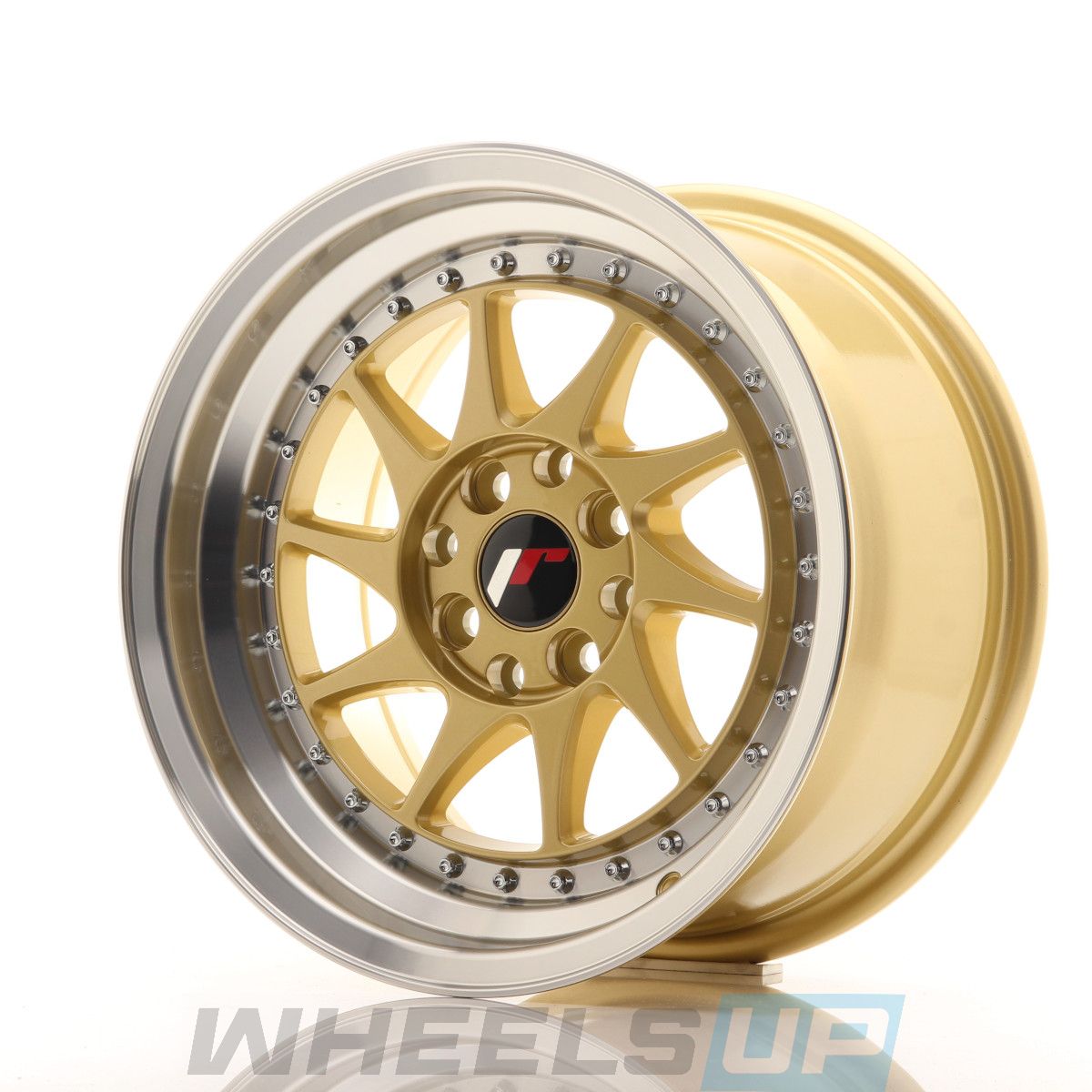 Alu kola Japan Racing JR26 15x8 ET25 4x100/108 Gold w/Machined Lip left | Wheelsup.sk