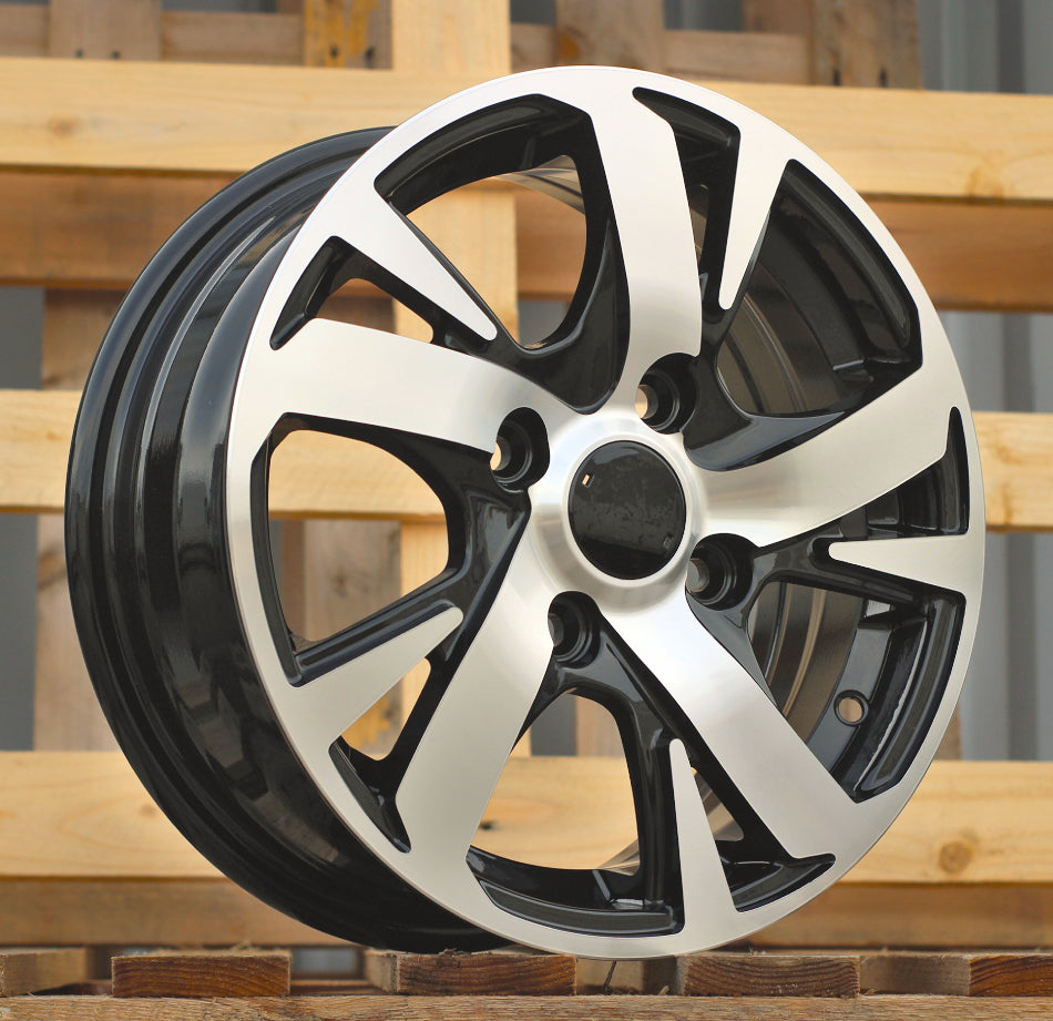 Alu kola Racing Line I5391 5.5x14 4x114.3 ET45 60.1 Black Polished | Wheelsup.cz