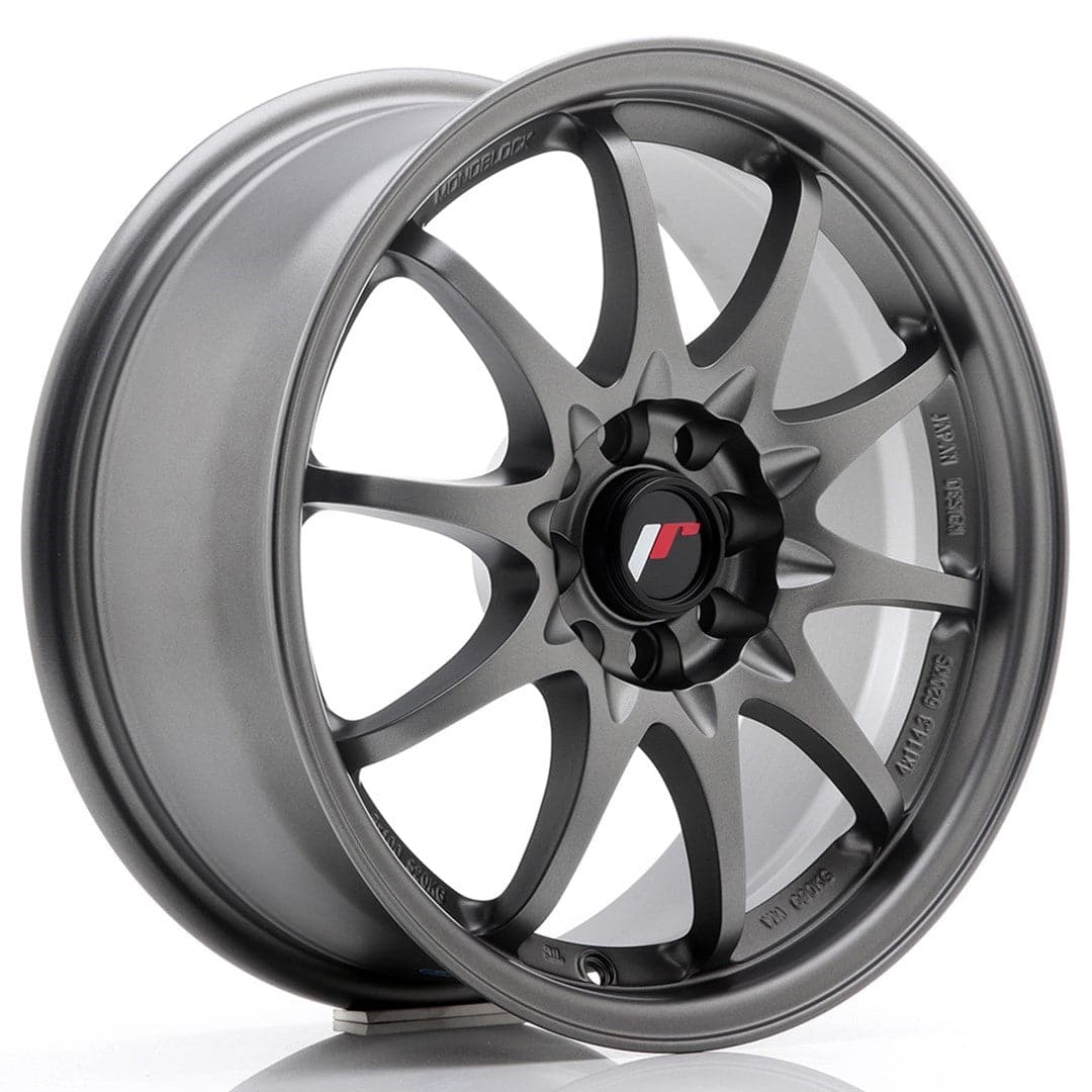 JR Wheels JR5 16x7 ET30 4x100/108 Matt Gun Metal - Wheelsup.sk