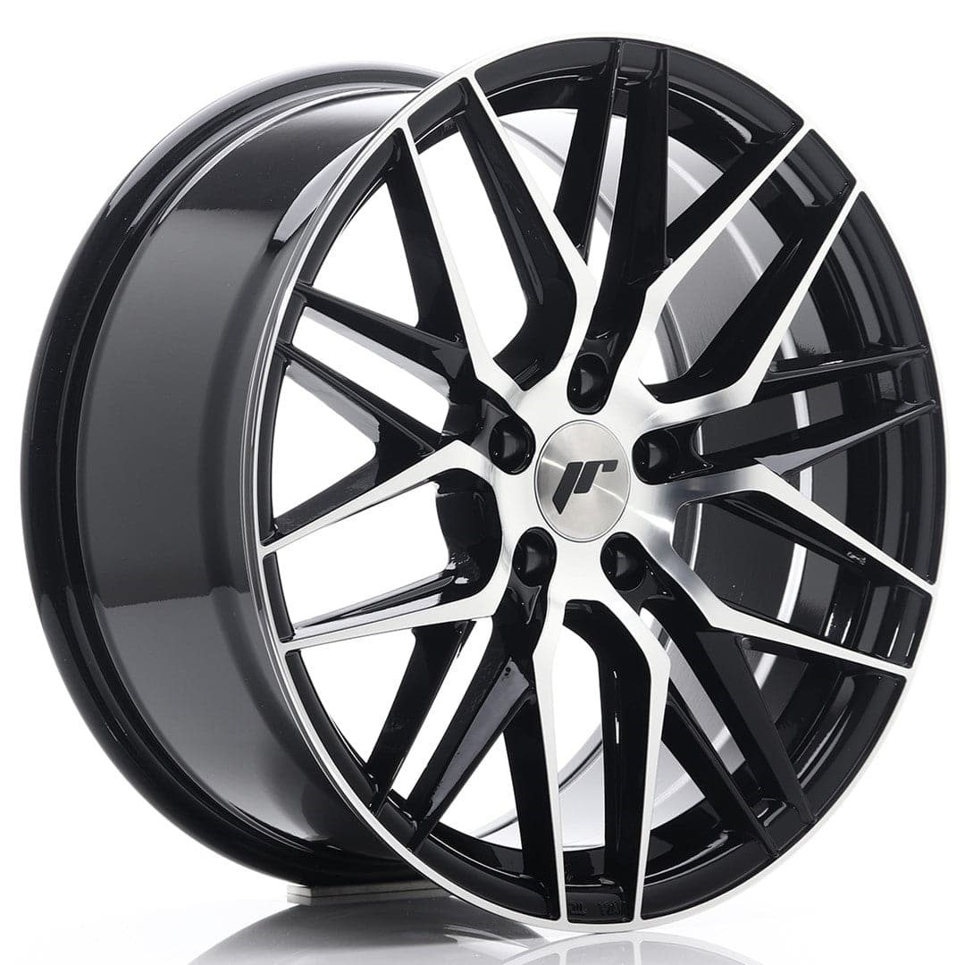JR Wheels JR28 18x8,5 ET40 5x112 Gloss Black Machined Face - Wheelsup