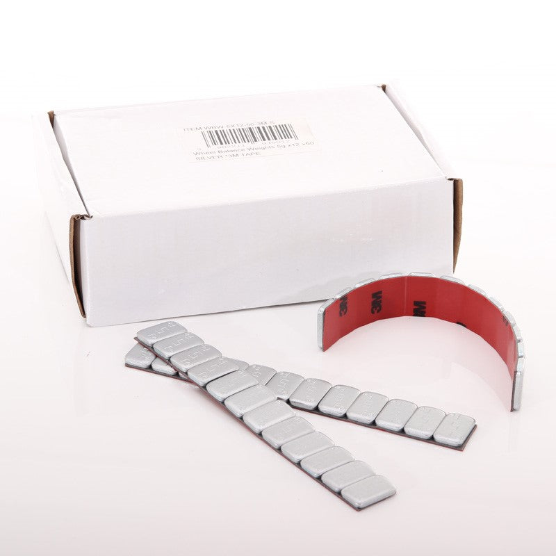 Vyvažovací závaží 5g x12 x50 SILVER *3M TAPE